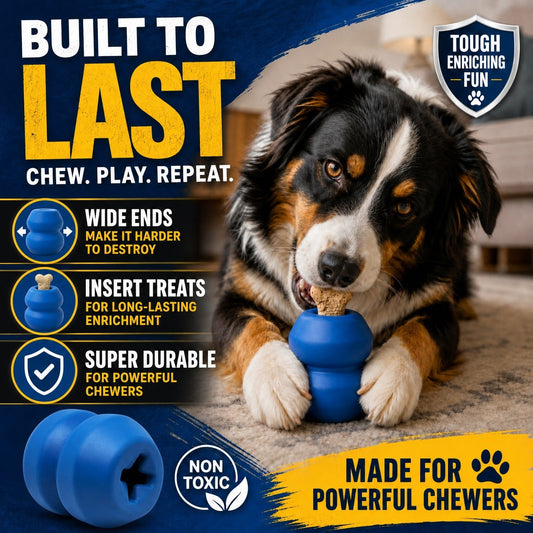 Double Trouble toy - Dual Chamber Treat Dispenser for Large