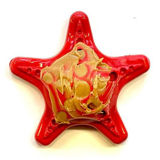 Starfish Nylon Dog Chew Toy For Aggressive Chewers USA Made - detail view