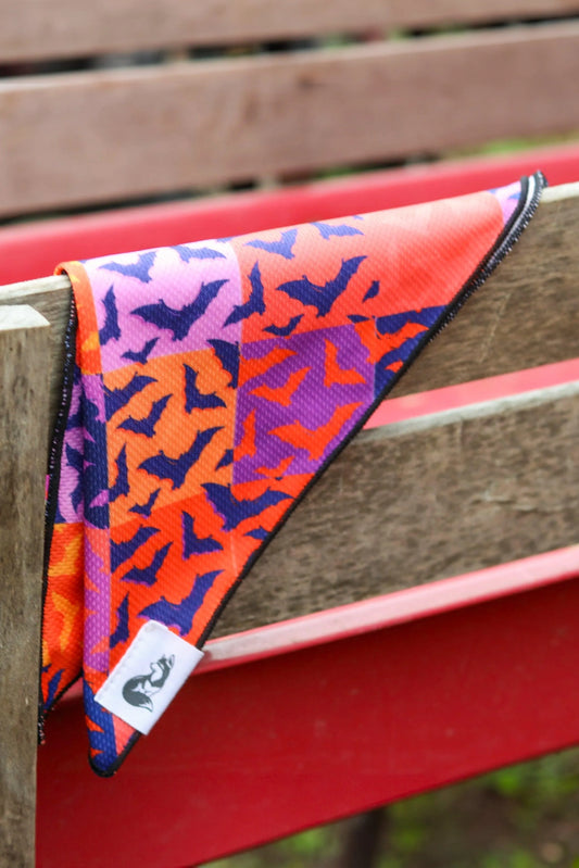Spooky Bat Squares Dog Bandana 🐾 - Purrfect Pet Kingdom