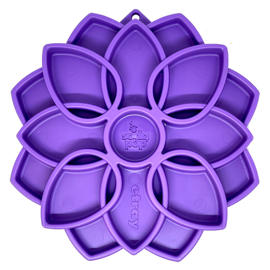 Mandala eTray Shallow Slow Feeder Dog Bowl for Enrichment | USA