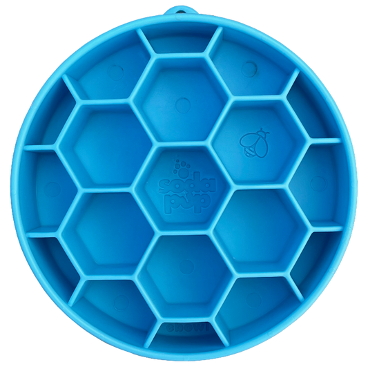 Honeycomb eBowl Deep Slow Feeder Dog Bowl for Enrichment |