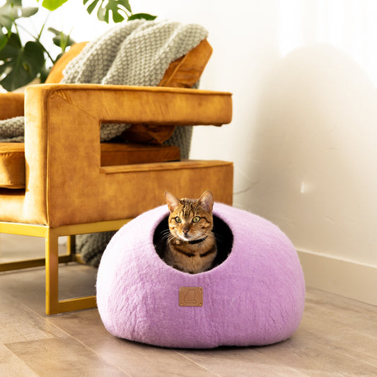 Lilac Purple | Round Style Cave by Fuzzy Cove - The Family Pet - Regular - BDDF_SKU7l9SWIuLh3c5AHVH