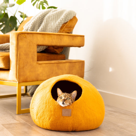 Fire Orange | Round Style Cave by Fuzzy Cove - The Family Pet - Regular - BDDF_SKUQ7VhUo4OL8d08dkE