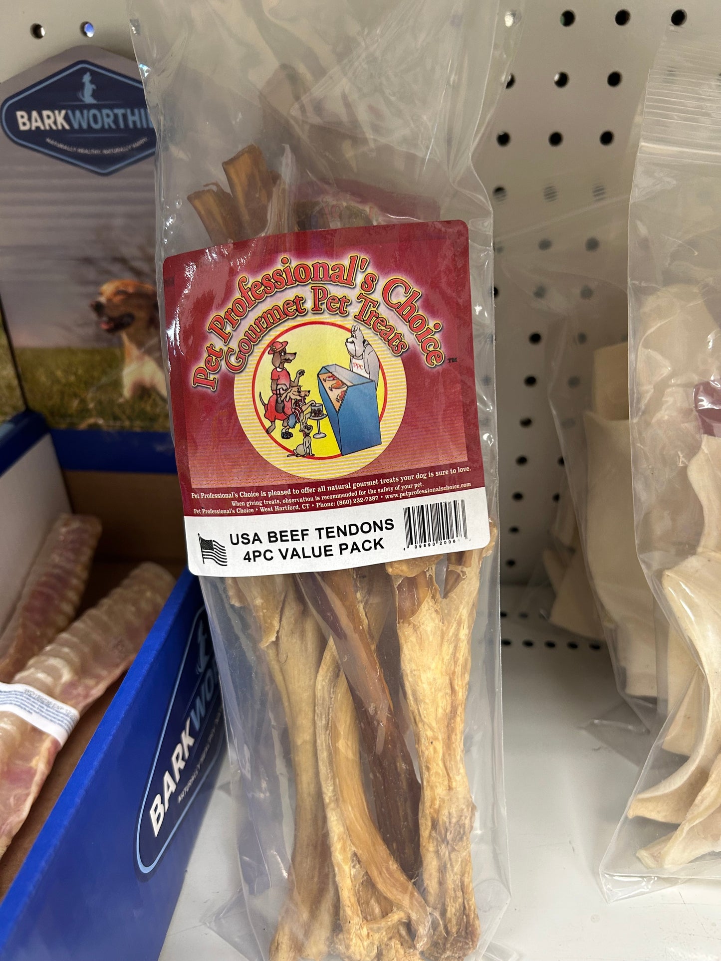 Pet Professional's Choice 4pk Beef Tendons - dog treats - The Family Pet