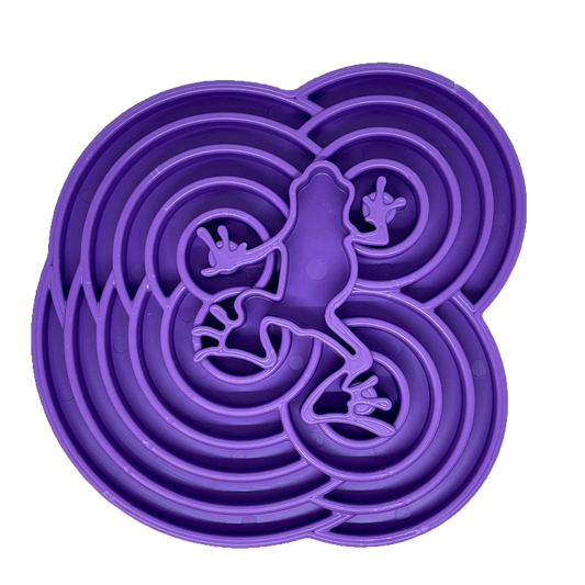 Water Frog eTray - Shallow Slow Feeder Dog Bowl for