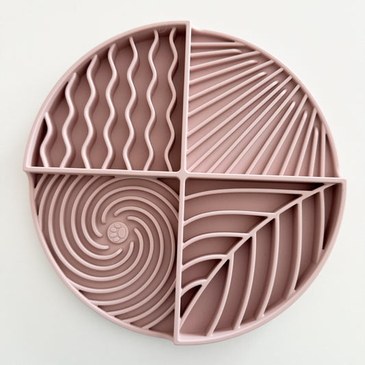 Dog Lick Mat Circle - Slow Feeder Anxiety Relief Enrichment