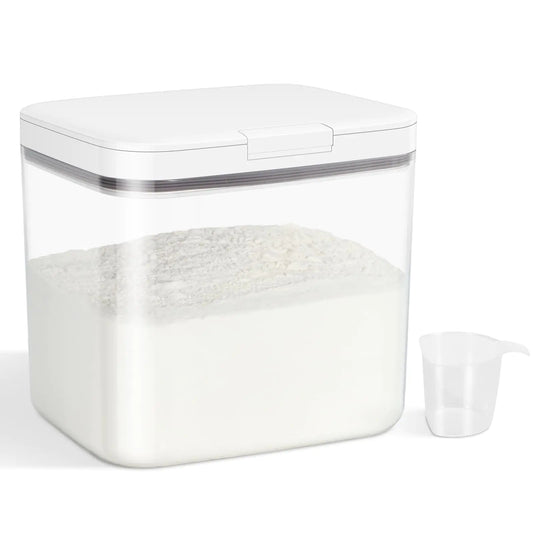 Storage Container with Scoop Rice Flour Pet Food Bin