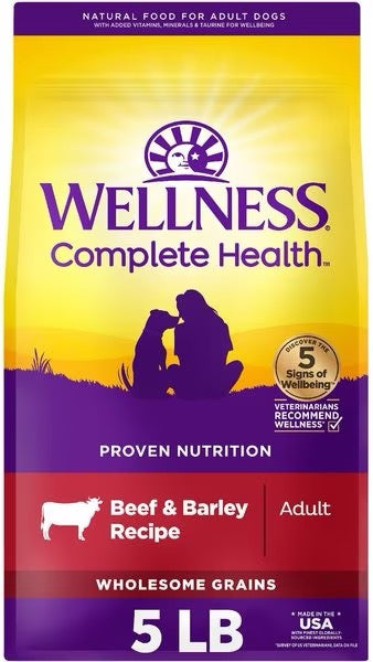 Wellness Complete Health Beef & Barley Adult Dry Dog Food - Dry Dog Food - The Family Pet