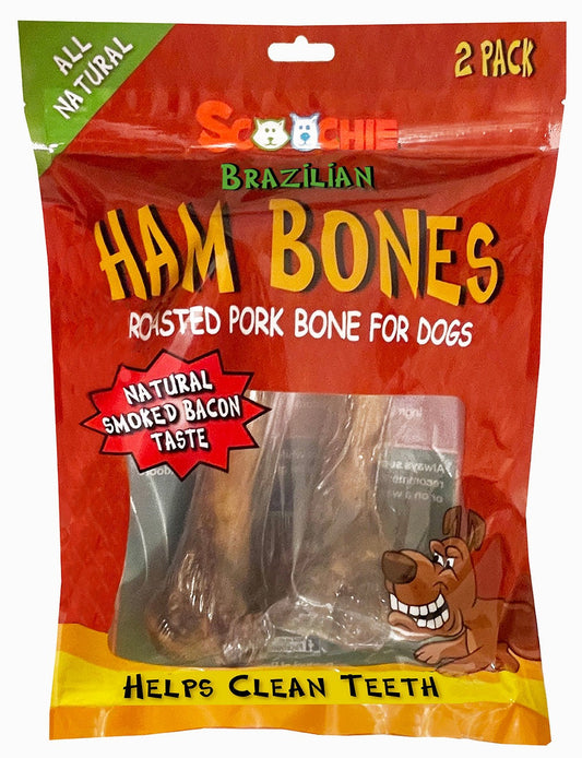 Scoochie Ham Bone / Pork Femur 2PK - Ham Bones - The Family Pet