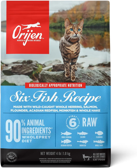 Orijen Six Fish Dry Cat Food - Orijen Dry Cat Food - The Family Pet