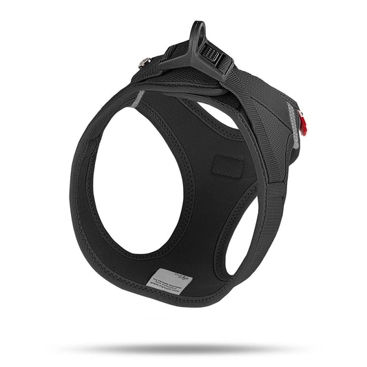 Curli Air Mesh Clasp Black Vest Harness Adjustable Dog Gear - detail view
