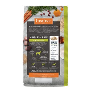 Instinct Raw Boost Whole Grain Light Chicken & Brown Rice Recipe Dry Dog Food (18lb) - Raw dog food - The Family Pet