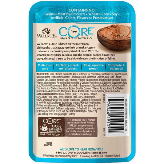 Purrfect Pet Kingdom Ergonomic Wellness Core Tiny Tasters Tuna Pate (1.75oz) For Cats - Premium Quality Pet Product