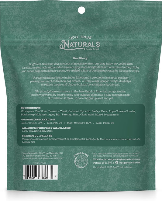 Dog Treat Naturals Chickpea Mint Dental Sticks Dog Treats - detail view