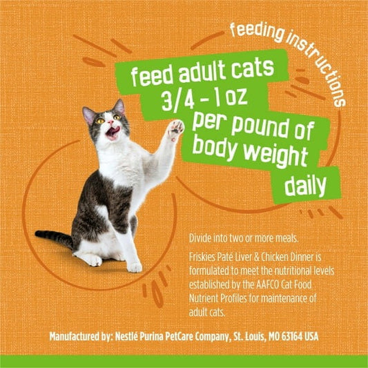 Friskies Liver & Chicken Pate Wet Cat Food (5.5oz)