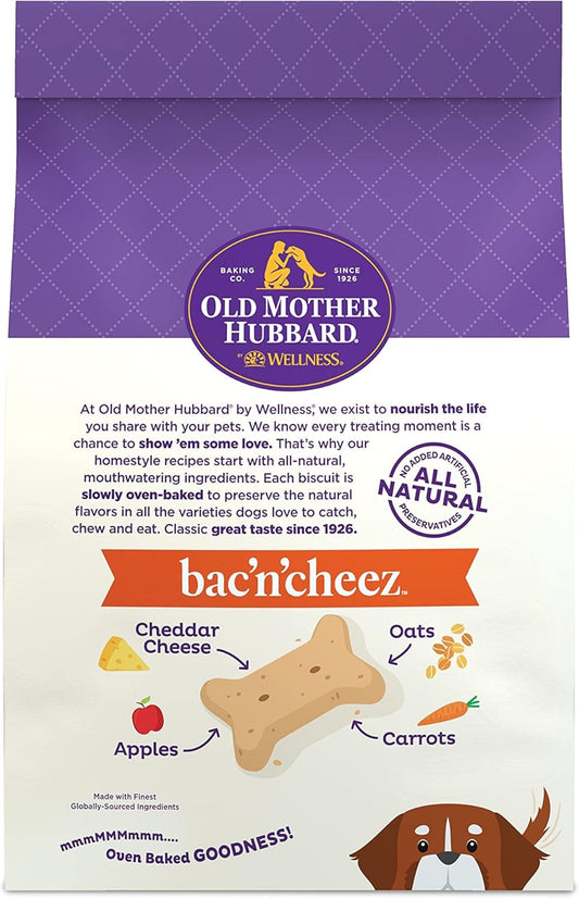 Old Mother Hubbard Bac'N'Cheez Large Crunchy Dog Treats (3lb) (5oz) - Old Mother Hubbard Dog Treats - The Family Pet