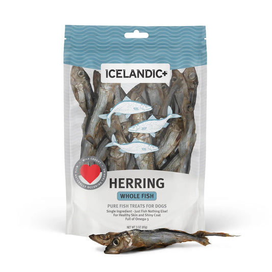 Icelandic Herring Whole Fish Dog Treats (3oz) - Air Dried Dog Treats - The Family Pet