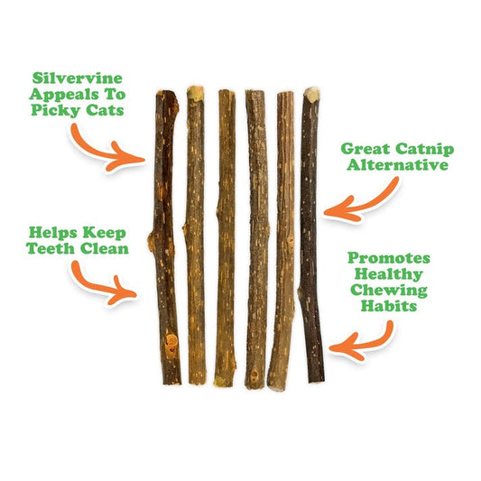 Meowjiuana King Size Silvervine Sticks (6 Pack)