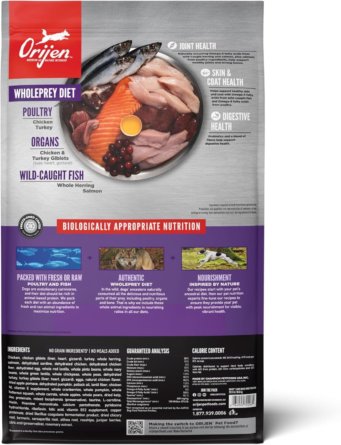 Orijen Large Breed Adult Dry Dog Food (23.5lb) - Dry Dog Food - The Family Pet