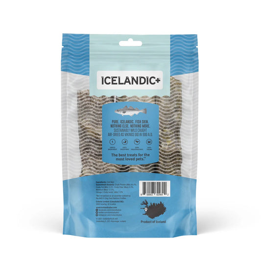 Icelandic Hand Wrapped Cod Skin 5" Chew Sticks Dog Treats (3 Pack) (3.8oz)