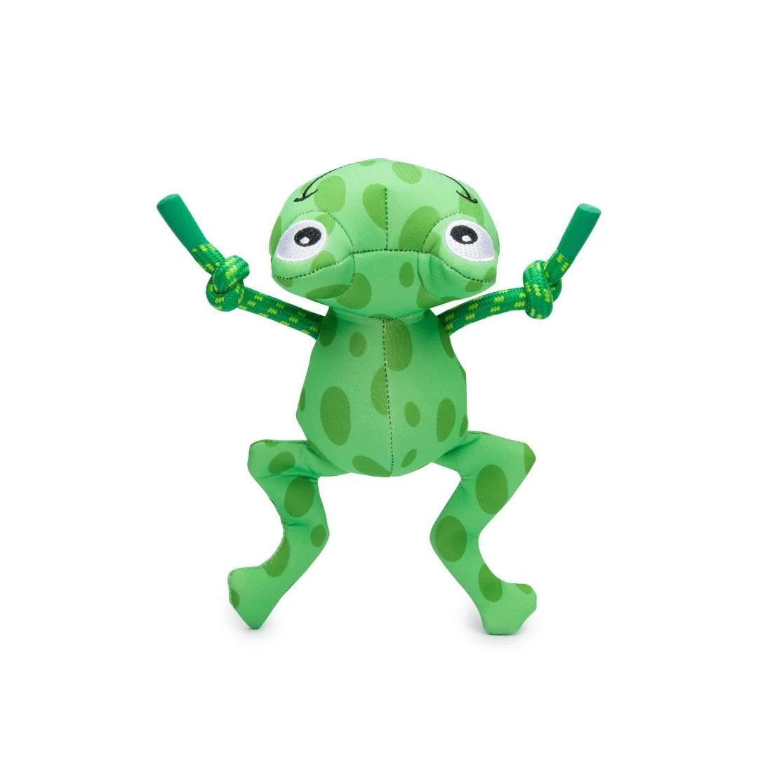 Fabdog Floatie Frog Dog Toy - Water Dog Toy - The Family Pet