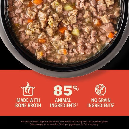Acana Grain Free Chunks in Broth Beef & Tuna Wet Cat Food (3oz) - detail view | Cat Food at Purrfect Pet Kingdom