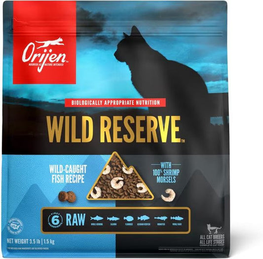 Orijen Grain Free Wild Reserve Fish Recipe Dry Cat Food - Orijen Dry Cat Food - The Family Pet - 3.5lb - 064992726362