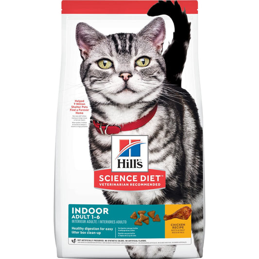 Hill's Science Diet Adult Indoor Chicken Recipe Dry Cat Food Bag - Science Diet Dry Cat Food - The Family Pet