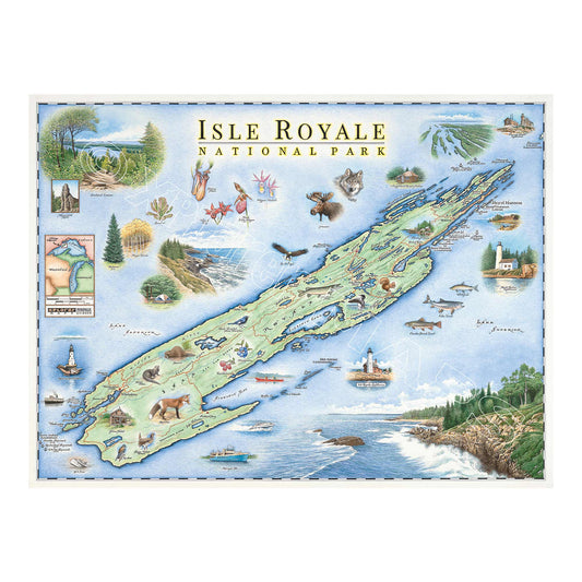 Isle Royale National Park 1000 Piece Jigsaw Puzzle Xplorer Maps