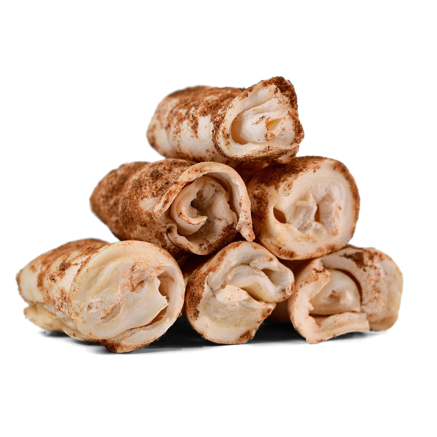 Liver Dusted Cheek Rolls Dog Chews 3-5 Inch 10 Pack ๐ฅฉ