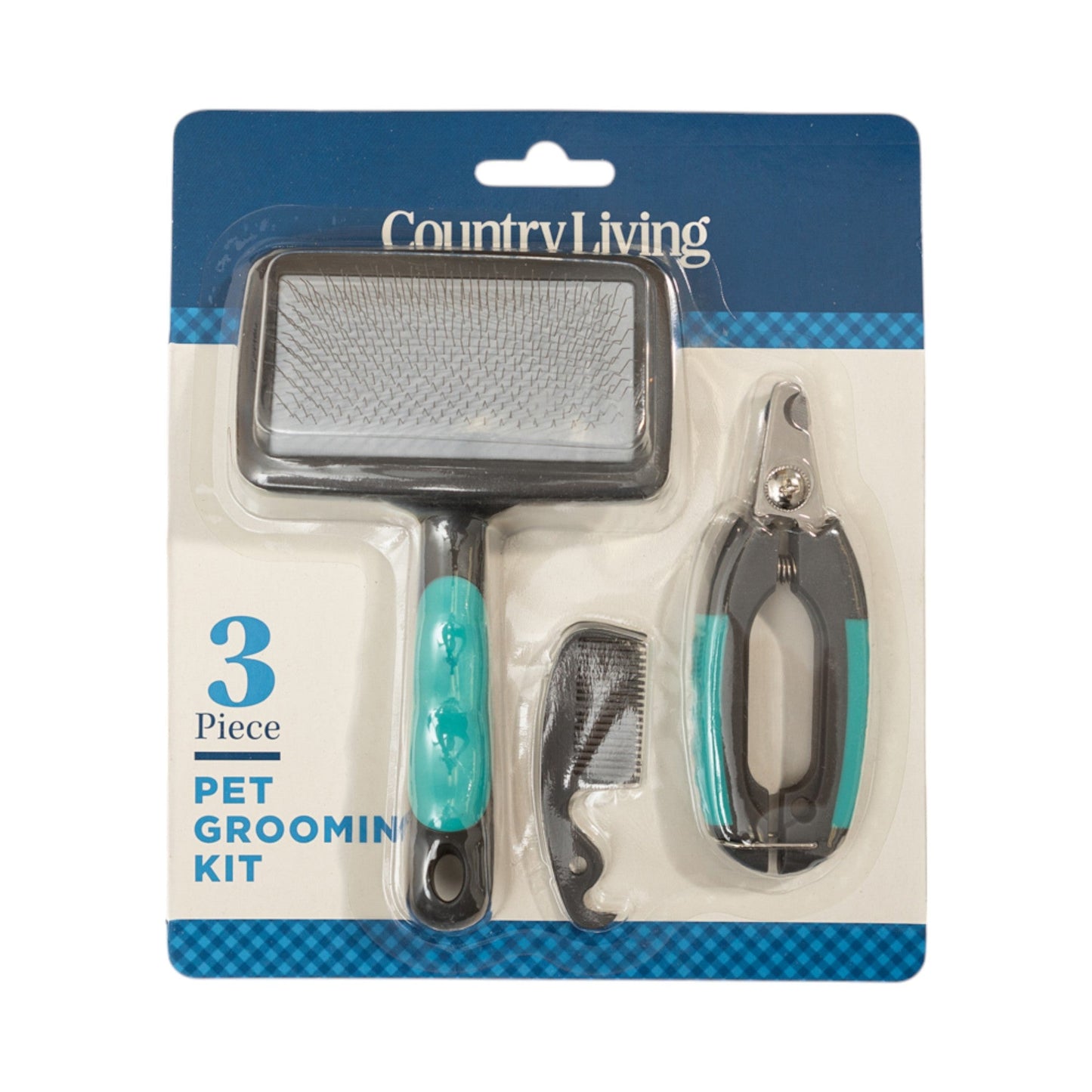 Country Living All-in-One 3-Piece Dog Grooming Kit for a Healthy and Well-Groomed Pet - Purrfect Pet Kingdom