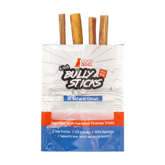 American Pet Bully Stick Standard 6 Inch Dog Treats 4 Pack