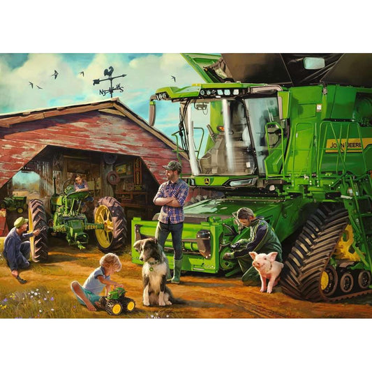 John Deere Then & Now 1000 Piece Jigsaw Puzzle Ravensburger
