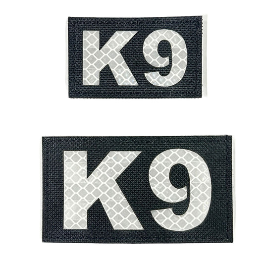 K9 Laser Cut Reflective Morale Patch in Black