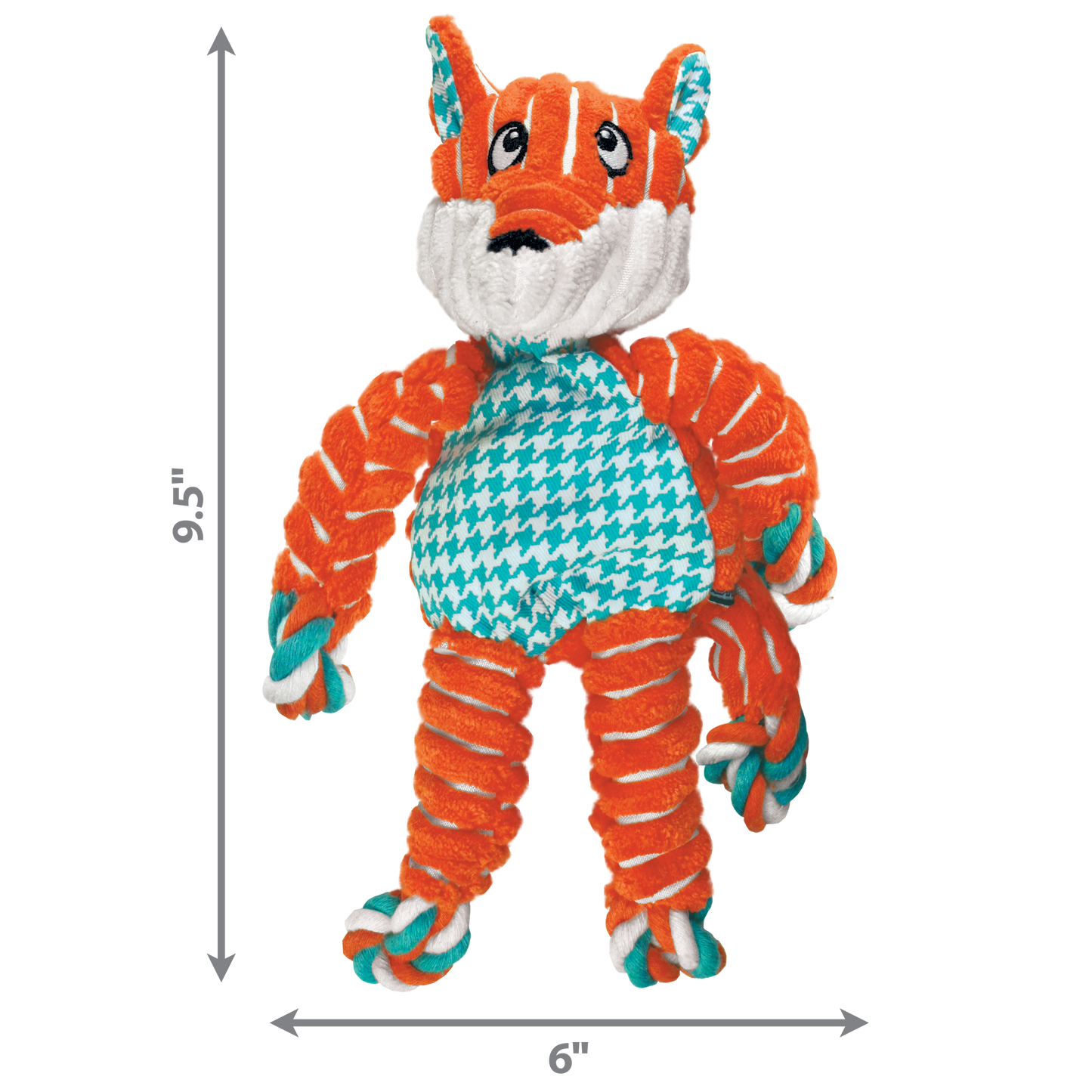 Kong Floppy Knots Fox Small/Medium - Kong Dog Toys - The Family Pet