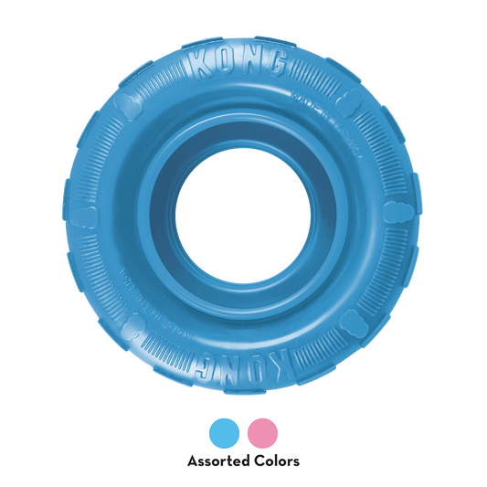 KONG Puppy Tire Small Durable Soft Rubber Chew Toy