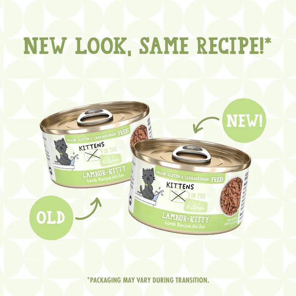 Cats in the Kitchen Kitten Lambur - kitty Lamb Recipe Au Jus (3oz) - Cats in the Kitchen Wet Cat Food - The Family Pet