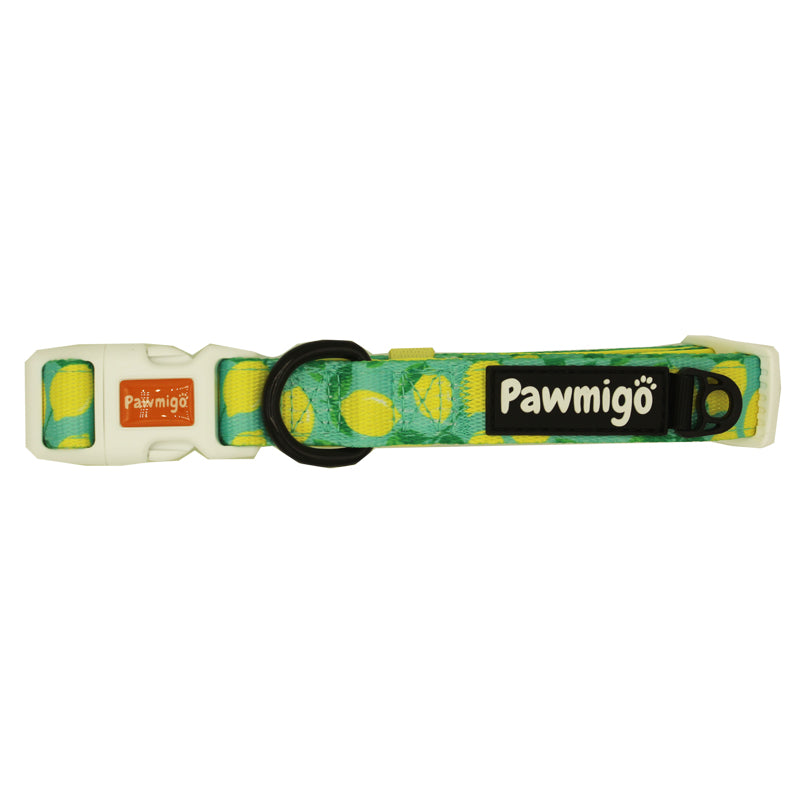 Dog Collar Worth The Squeeze Lemon Print Adjustable