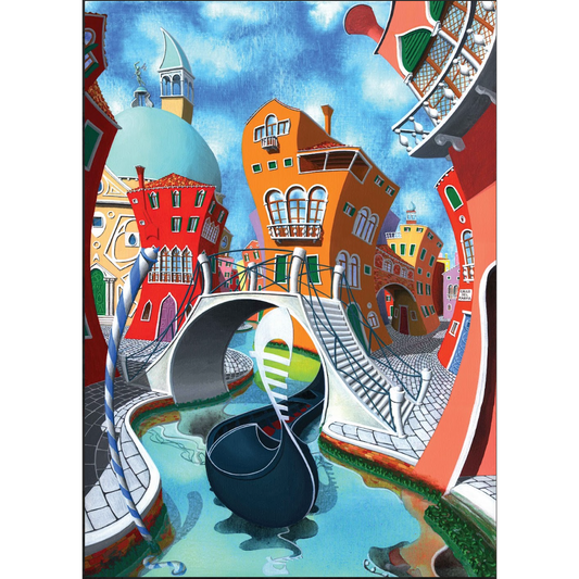 La Gondola 500 Piece Premium Jigsaw Puzzle Art & Fable