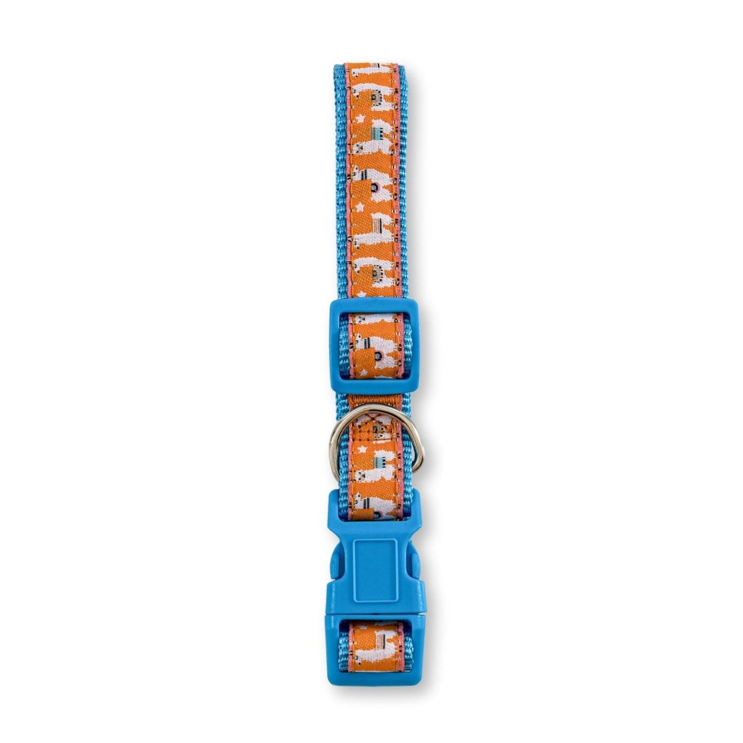 Dog Collar Embroidered Llama Nylon Adjustable ๐ฆ