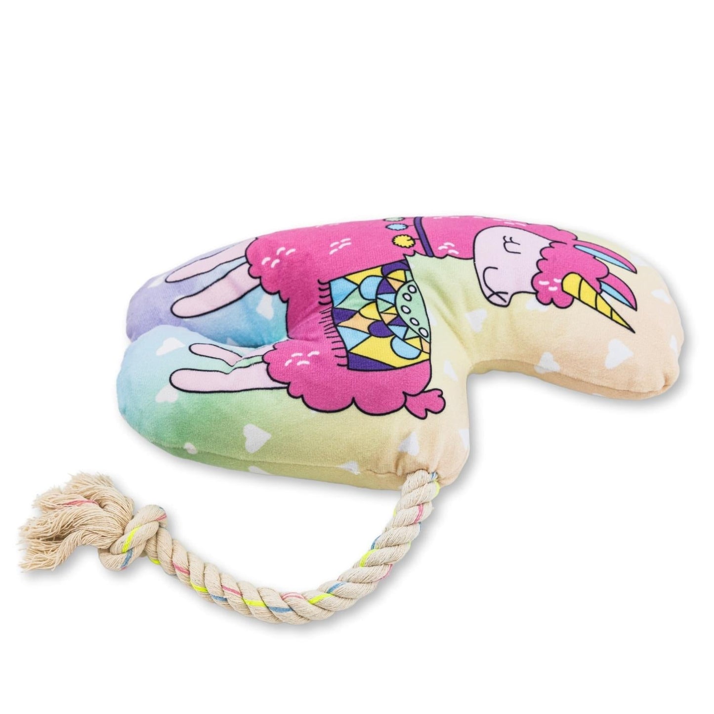 Llama Plush Dog Toy Squeaker Crinkle Paper Magical ๐ฆ