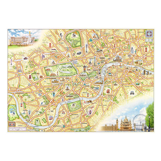 London 1000 Piece Jigsaw Puzzle Xplorer Maps