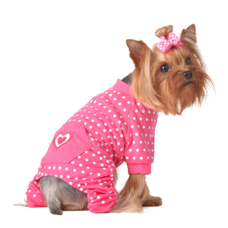 Pink Heart Dog Jammies