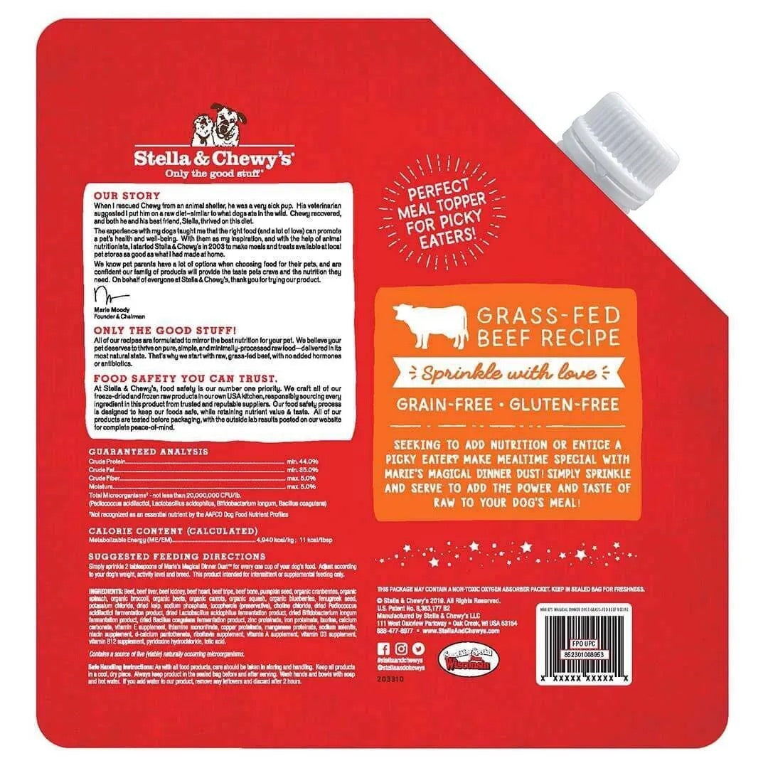 Stella & Chewy's Freeze Dried Magical Dinner Dust Beef Dog Food (7oz) - Stella & Chewy's Freeze Dried Dog Food - The Family Pet