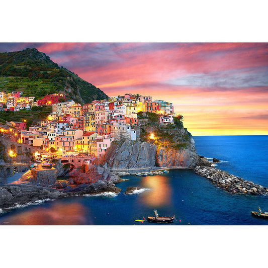 Manarola at Dusk 2000 Piece Jigsaw Puzzle Eurographics