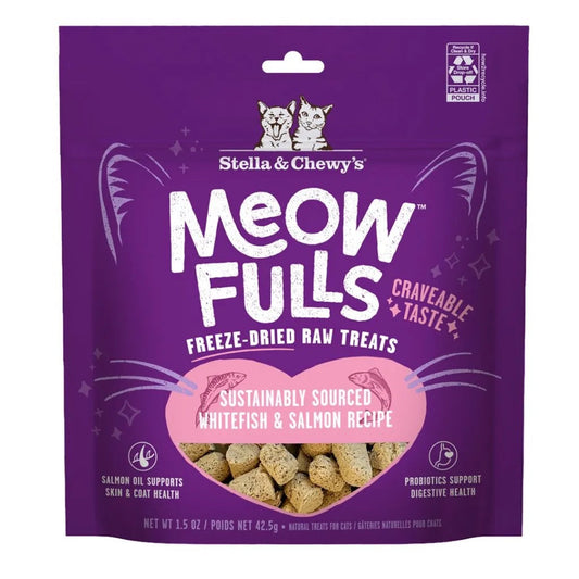 Stella & Chewy's Freeze Dried Whitefish & Salmon Cat Treat (1.5oz) - Freeze Dried Cat Treats - The Family Pet