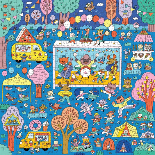 Music Festival Search & Find 500 Piece Jigsaw Puzzle Mudpuppy
