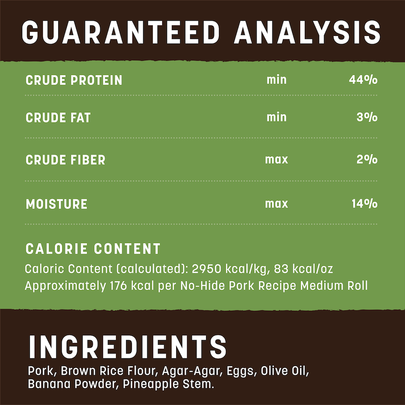 Earth Animal No Hide Medium Pork Dog Rolls (2pk) (4.2oz)