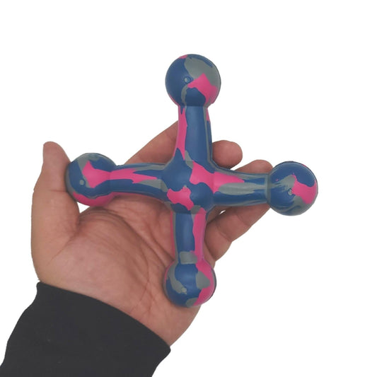 Natural Rubber Jack Dog Toy – Durable, Non-Toxic Chew Toy