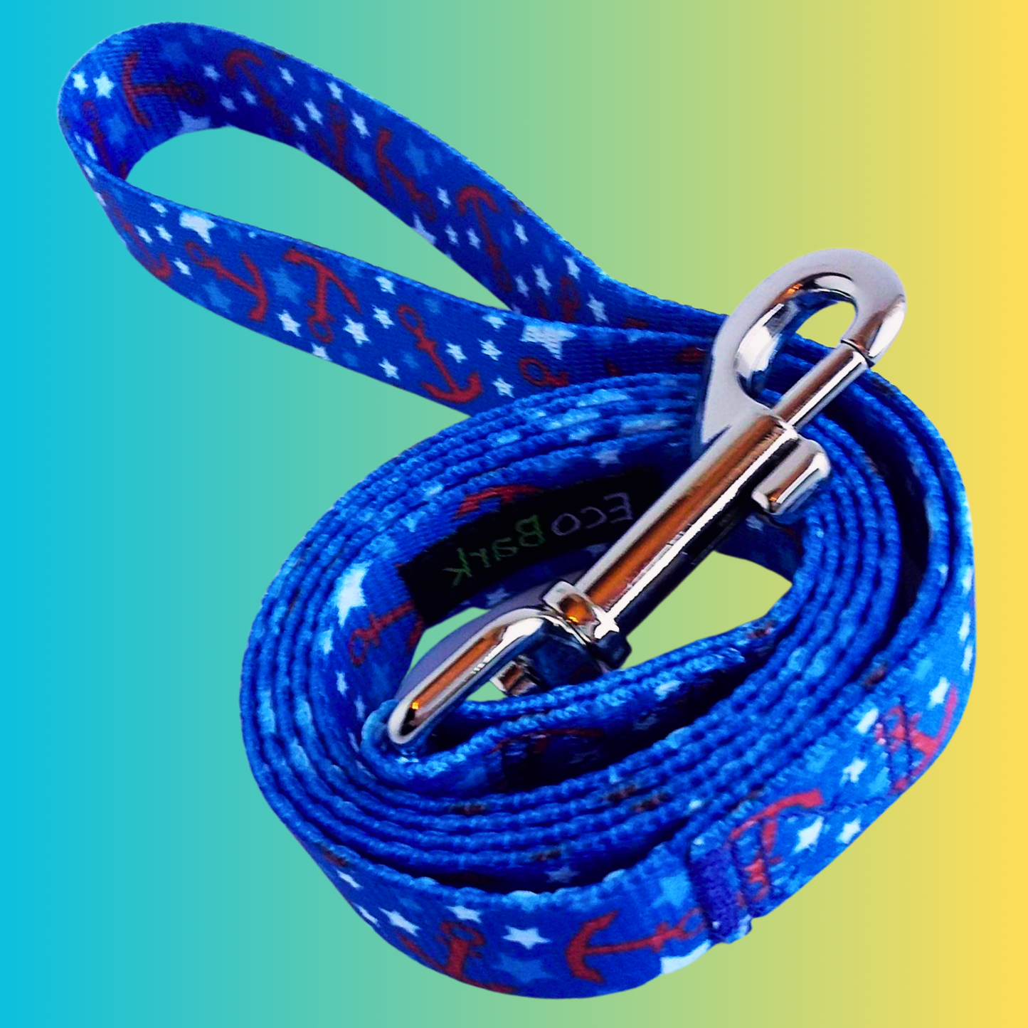Dog Leash EcoBark Nautical Leash-Padded Comfort Grip Leash - gallery product image for dog leash